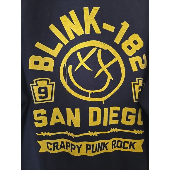 Blink 182 San Diego Crappy Punk Rock Sweatshirt Jacket Size L Y2K Independent - Picture 6 of 7
